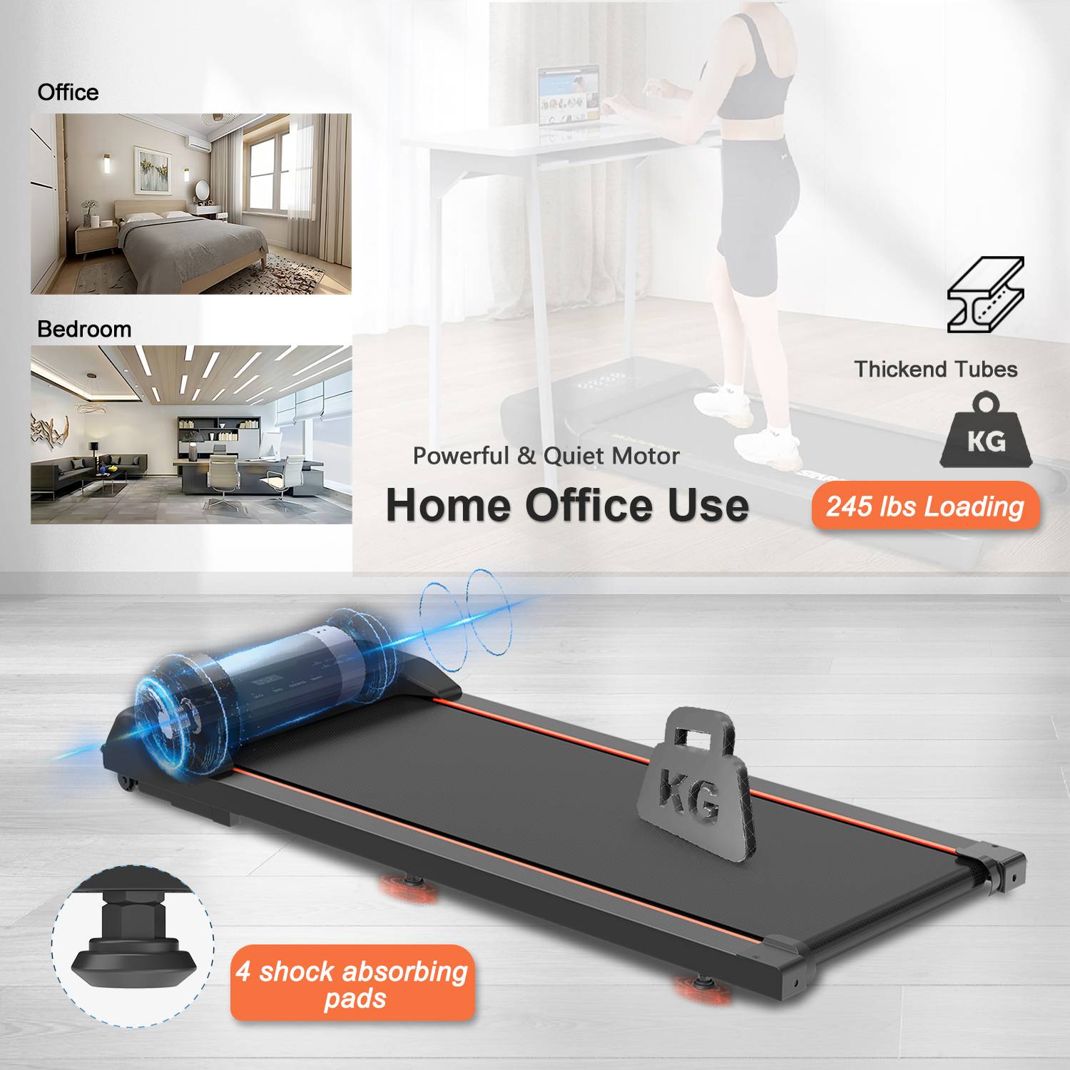 Walking Pad Under Desk Treadmill